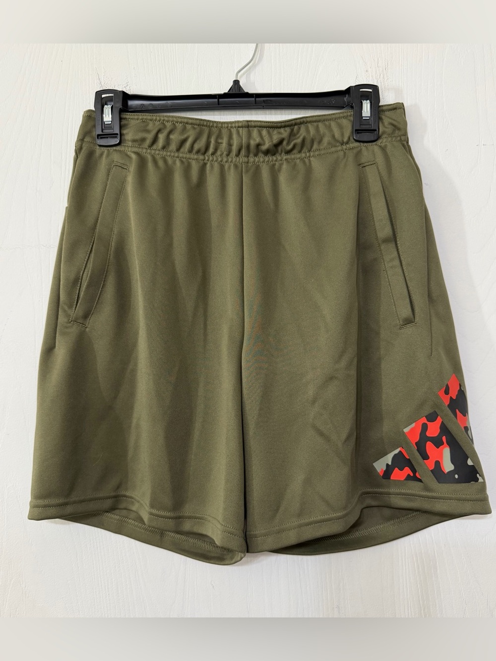 Adidas Train Essentials Green Camo Shorts